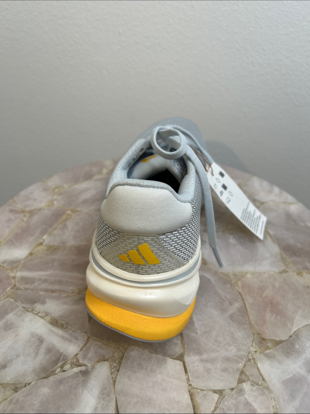 adidas Supernova Rise Women's Running Shoes - Light Gray & Yellow Accents - Picture 11 of 15